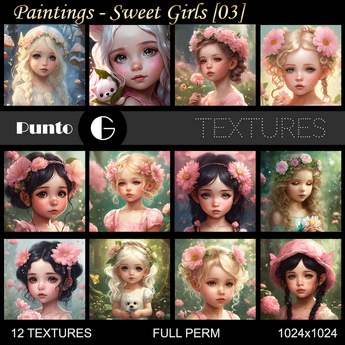 Second Life Marketplace - Paintings - Sweet Girls [03]